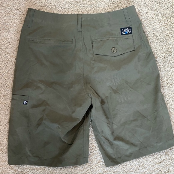 Salt Life Olive Green SL-QD  Performance Board Walk Men’s Shorts NWT Size 28 - Picture 2 of 2